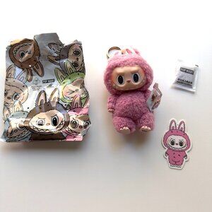 3833 LABUBU EXCITING MACARON POP MART FIGURE KEYCHAIN COLLECTIBLE